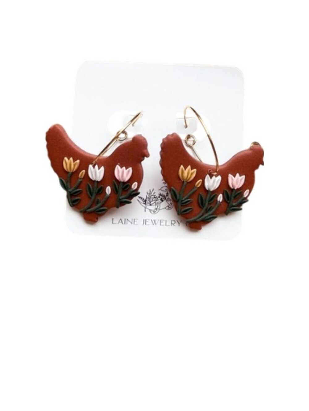 Chicken Earrings